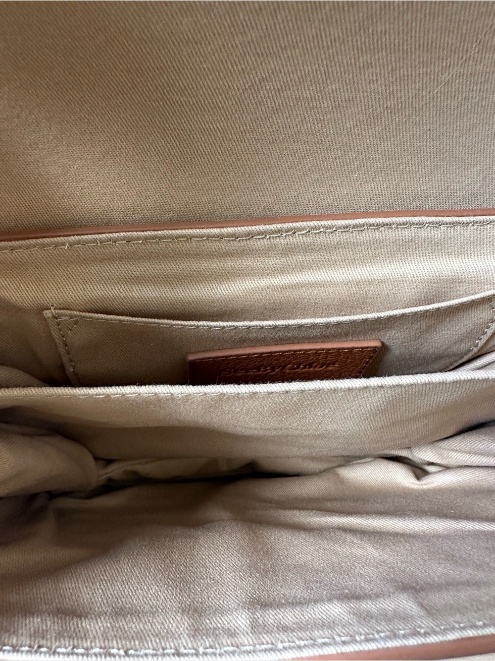 See By Chloe Hanna Tan and Brown Leather crossbody bag - Picture 8 of 8